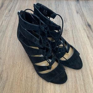 Sam Edelman Santina Suede Wedges black